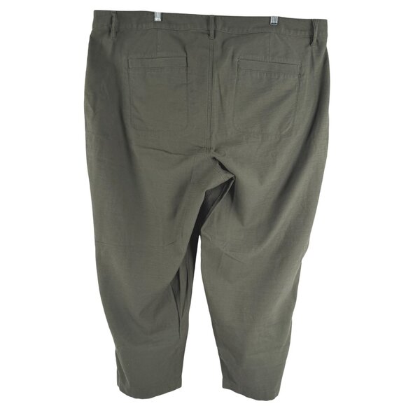 J. Crew Cotton Camp Pant Womens Size 22 Spanish Moss Green NWT PT-2616 - Picture 5 of 11